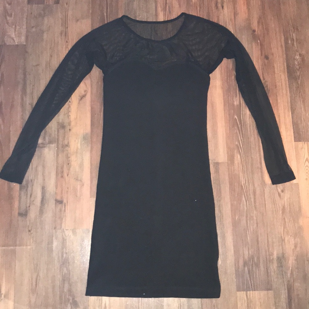 Forever 21 fitted dress with mesh